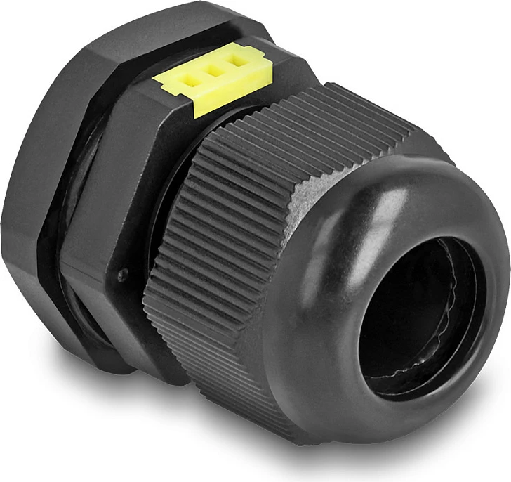 Kabel-glande DeLOCK M20 me ventilim, IP68, 6–12 mm, 2 copë, e zezë