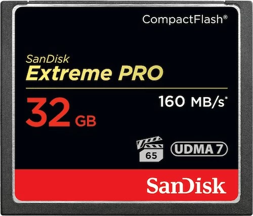 Kartelë CompactFlash SanDisk Extreme Pro 32GB, 160MB/s, Multikolor