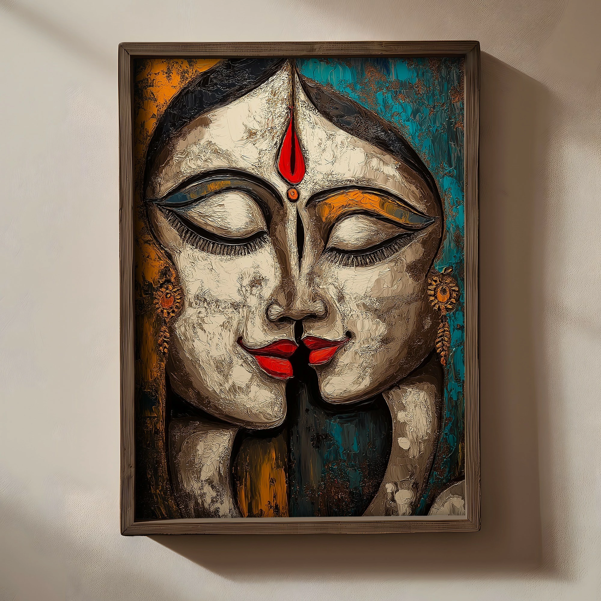 Pikturë dekorative me kornizë MDF, Wallity, TUN088-XL, shumëngjyrëshe, 50x70x3.5cm