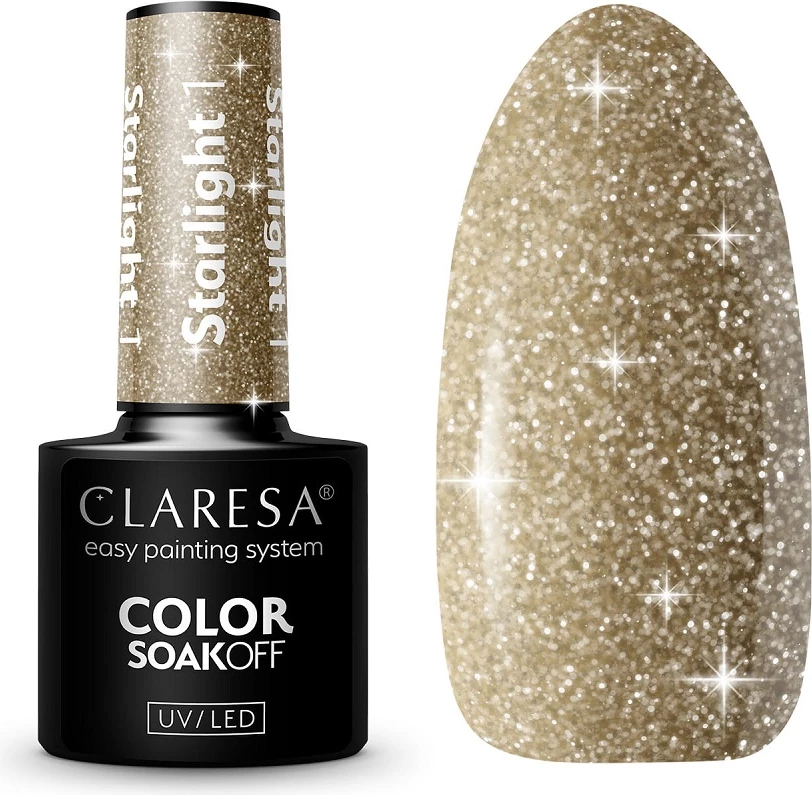 Llak për thonj Claresa Starlight Hybrid për femra 5g
