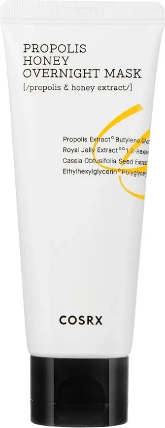 Maskë nate për fytyrë COSRX Propolis Honey Overnight Mask për femra, 60ml