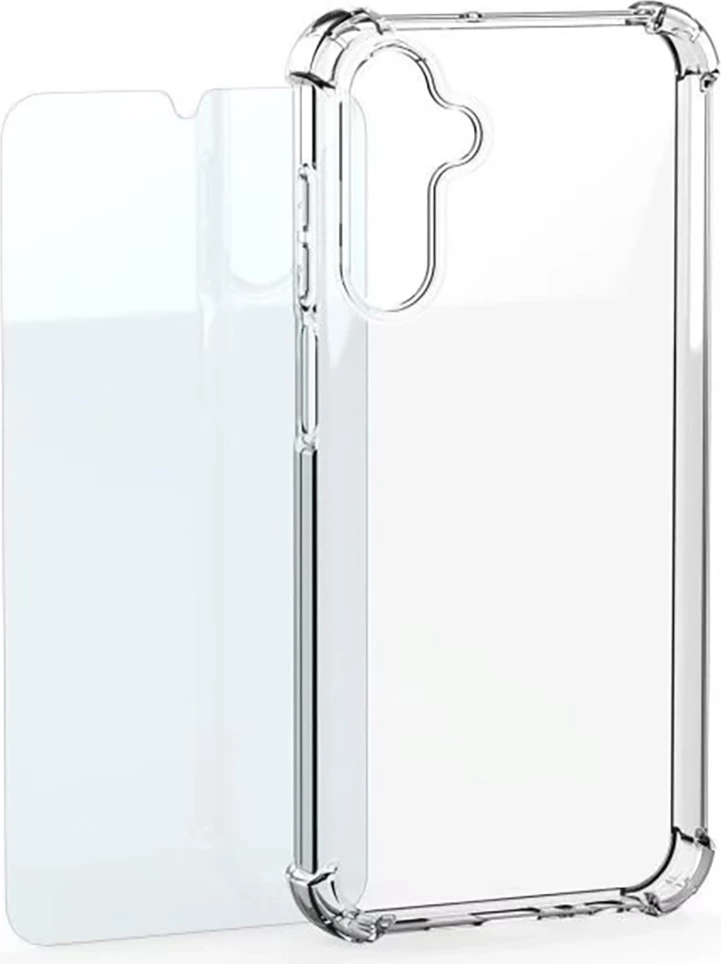 Mbështjellës Samsung by Mobeen Clear Cover + xham i kalitur për Samsung Galaxy S26, transparente, set 2-në-1
