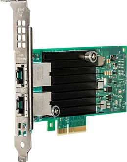 Kartë rrjeti Intel X550-T2, PCI Express, Ethernet, 10000 Mbit/s, Gjelbër, Argjendtë