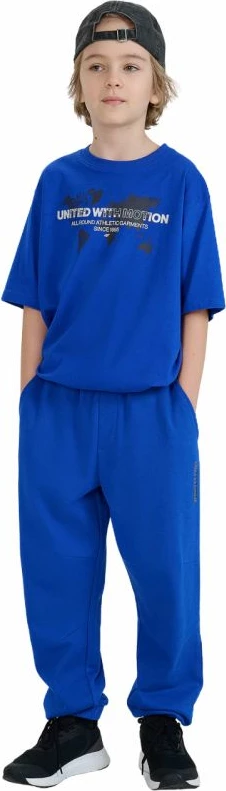 Pantallona të gjëra për djem 4F, të kaltërta