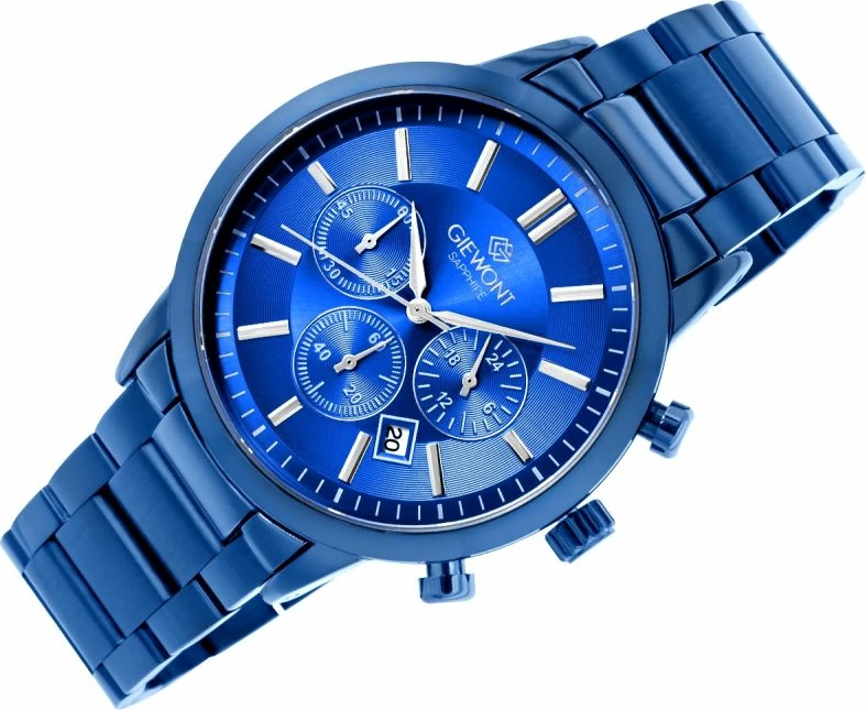 Orë dore meshkuj Giewont GW8510-B4, blu