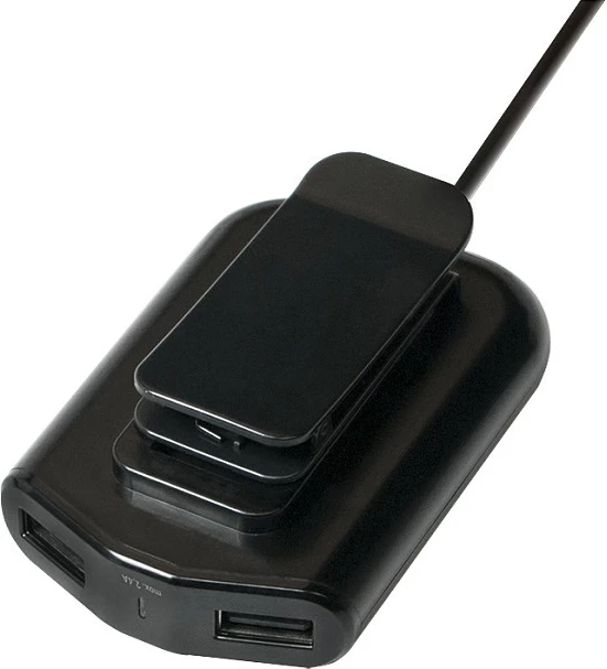 Karikues veture USB LogiLink, 4 porta (2+2), 24W, i zi