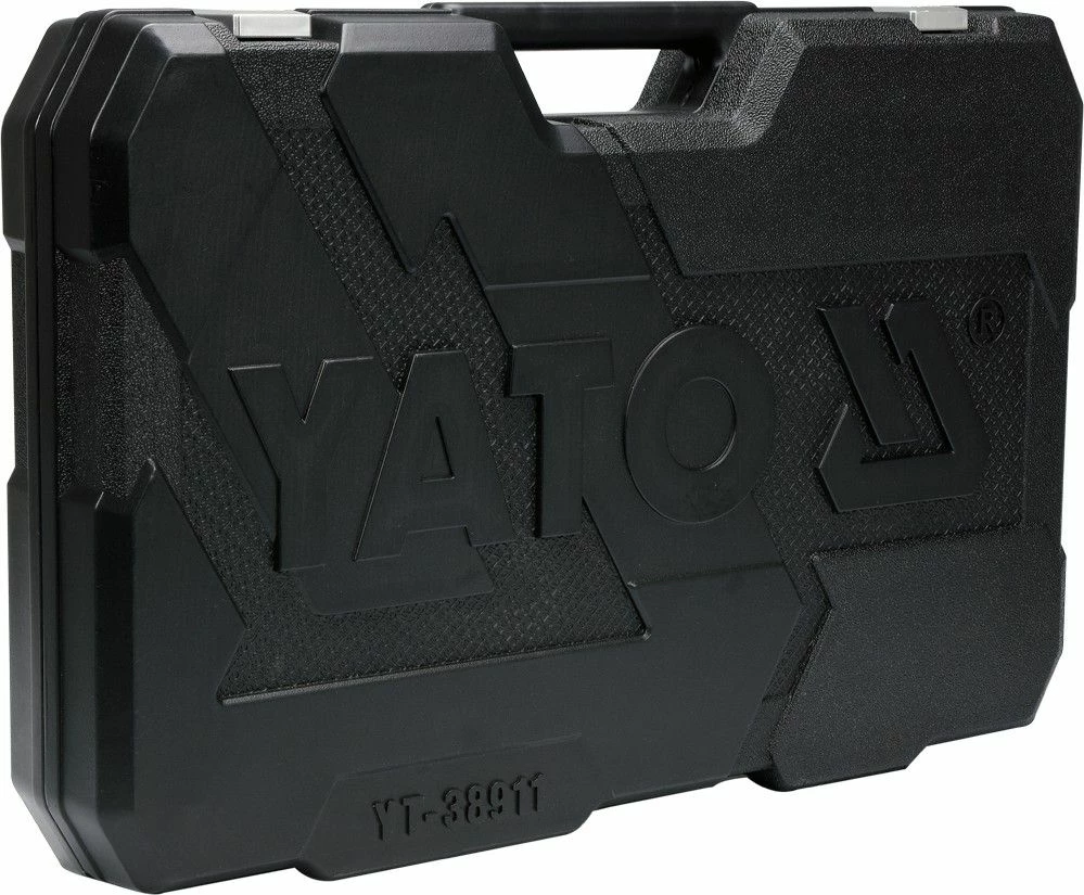 Set veglash Yato YT-38911 79 copë 1/2\" & 1/4\", në valixhe plastike, kuqe/zi