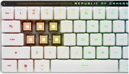 Tastierë Asus Rog Falchion RX LP, RGB, e bardhë