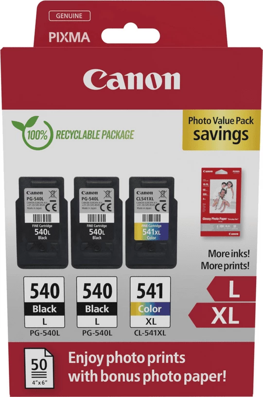 kartush boje Canon PG-540L / CL-541XL XL 2xBK, C, M, Y multipack