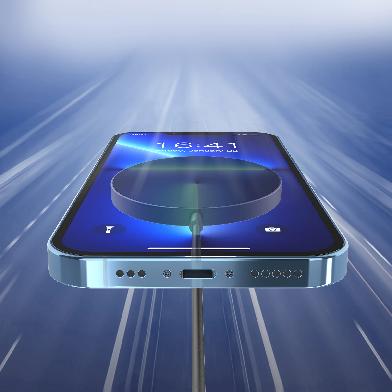 Mbështjellës karikues wireless Choetech T518-F-BK, 15W MagSafe, për iPhone 12/13/14, i zi