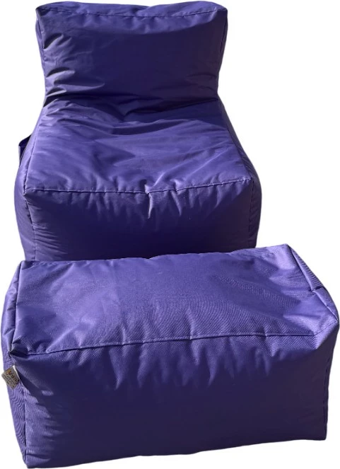 Set bean bag (2 copë), Atelier del Sofa, XXL Sedir, ngjyrë vjollcë