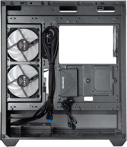 Kasë CHIEFTEC VISTA GT-01B-OP ATX Midi Tower, tempered glass, 3x 120mm A-RGB fan, USB-C/USB 3.0, e zezë