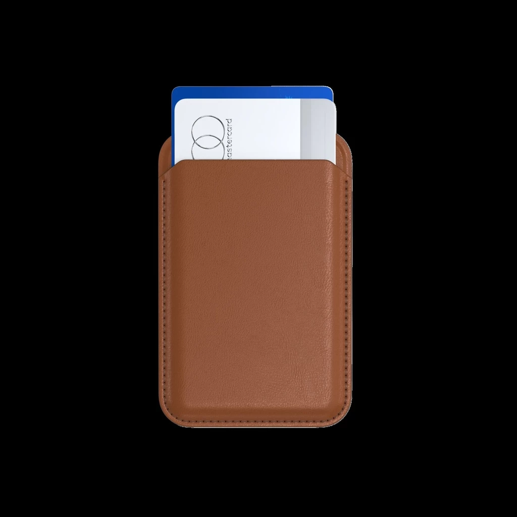 Satechi Vegan-Leather Magnetic Wallet Stand Brown