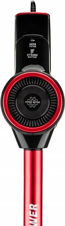 Fshesë me korrent shkop Hyundai VC609 600W, HEPA, pa qese, 0.68L, 2-në-1, e zezë