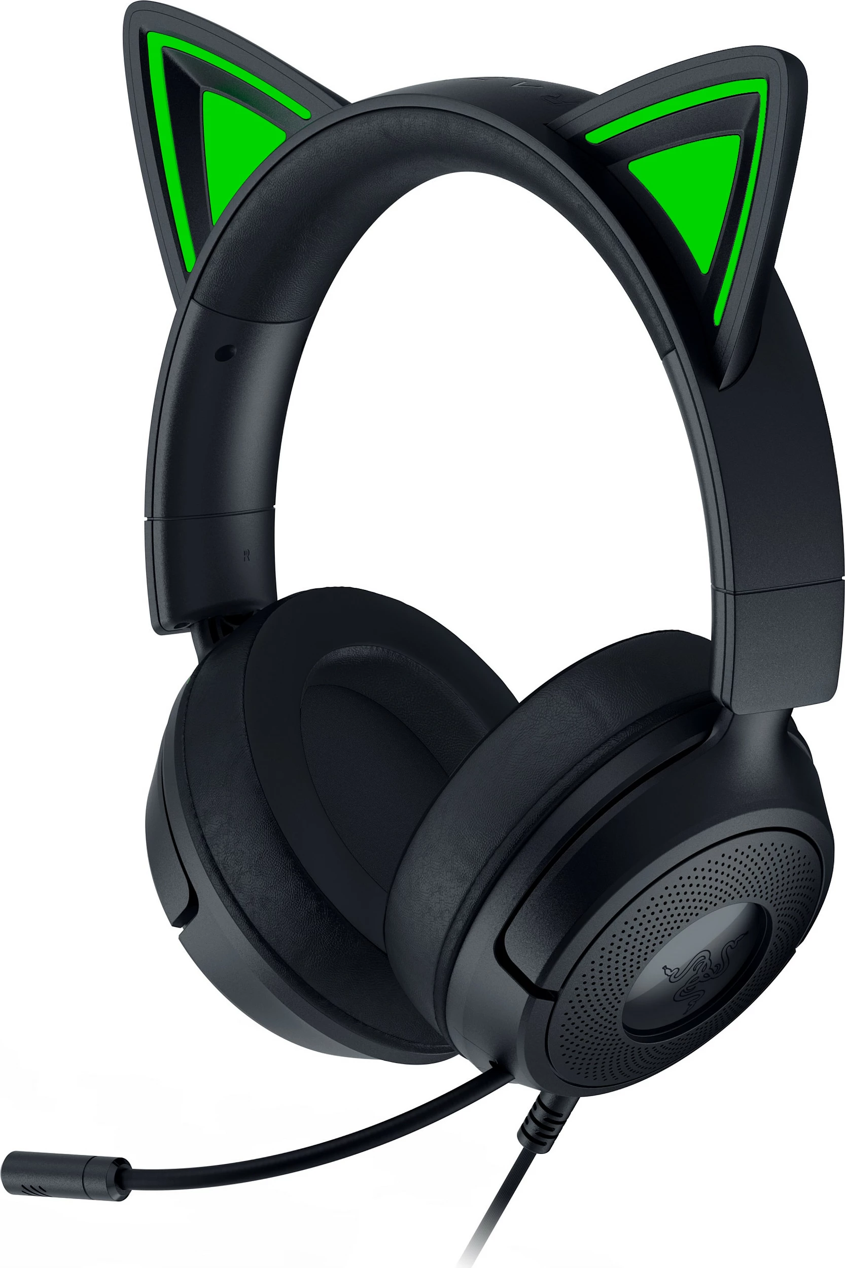 Kufje gaming Razer Kraken Kitty V3 X, me kabllo, RGB, 3.5mm/USB-A, Virtual Surround, të zeza