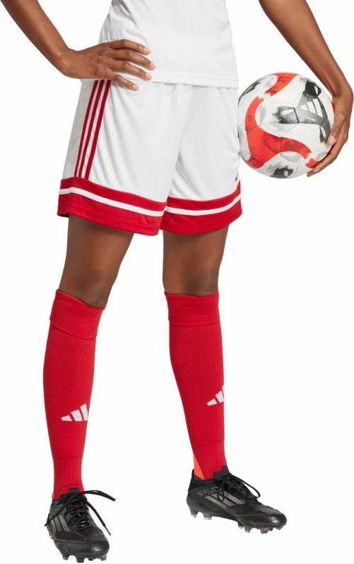 Shorce për femra adidas Squadra 25 JJ0020, të bardha e të kuqe