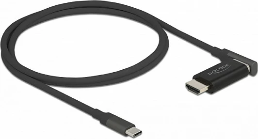 Kabllo adapter DeLOCK USB-C në HDMI, 1.2 m, 4K 60 Hz, magnetike, e zezë