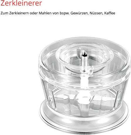 Grirës ESGE UNOLD 5050, Plastikë, Inoks, 0.28 L, Transparent