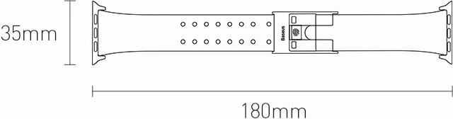 Rrip Baseus për Apple Watch Series 3/4/5/6/SE 38mm/40mm, i zi