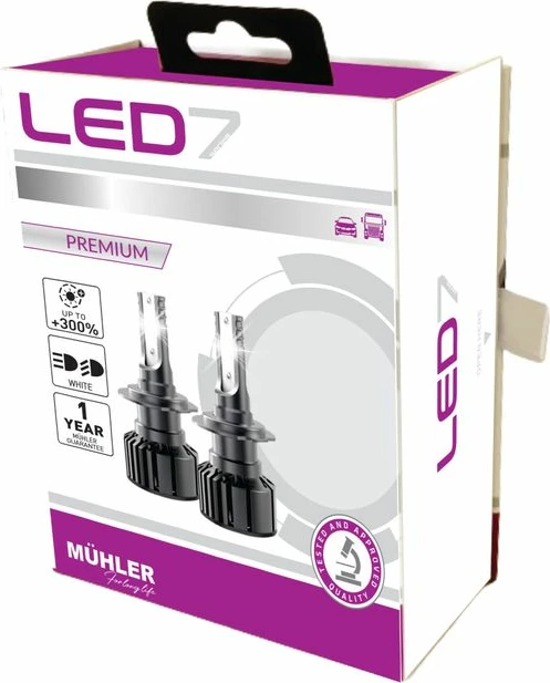 Lampa Led H1 12/24v +300% Led7 Muhler