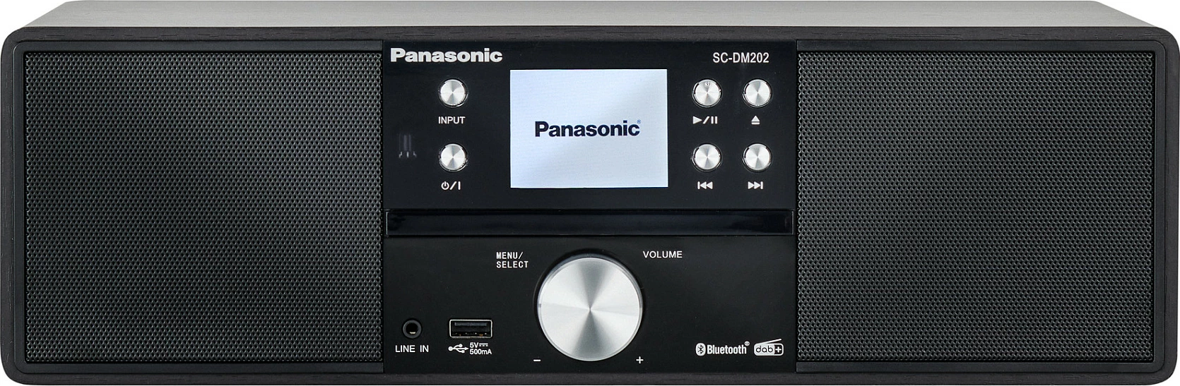 Sistem audio mikro Panasonic SC-DM202EG-K, Bluetooth 5.0, CD/USB, 24 W, i zi