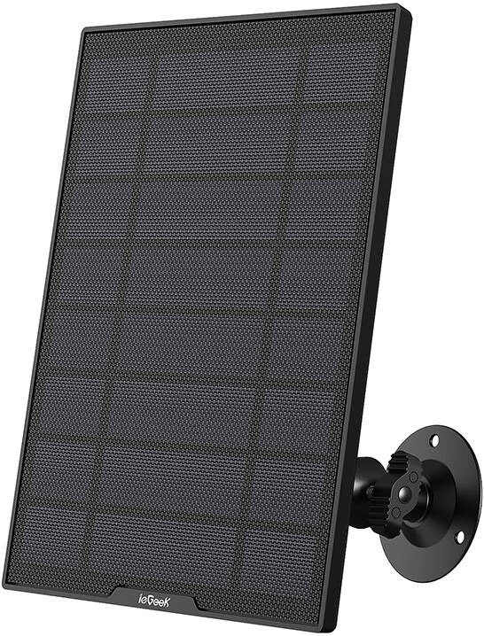 Panel diellor ieGeek ZS-GQ5 për kamera sigurie, 3m USB, i zi