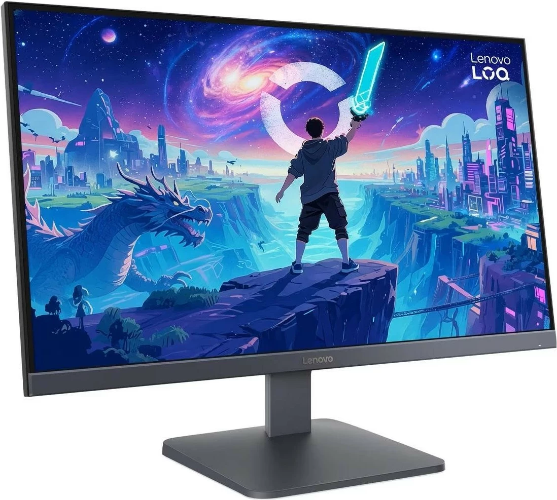 Monitor gaming Lenovo LOQ 27Q-10, 27", QHD IPS, 180Hz, HDR10, FreeSync, gri
