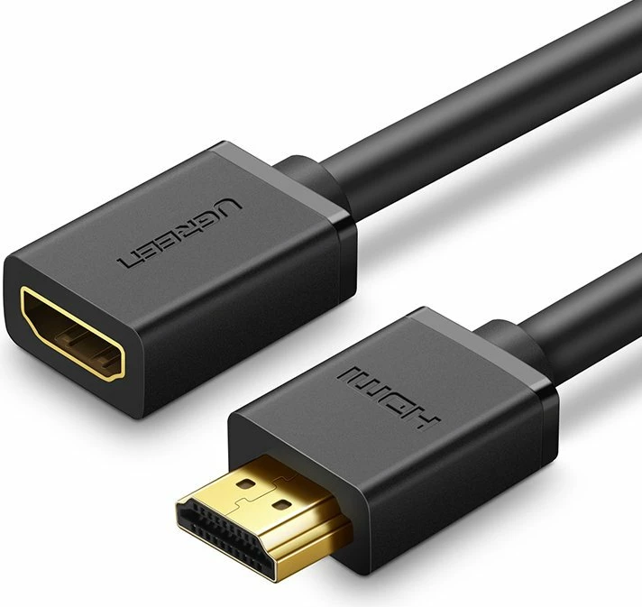 Kabllo HDMI Ugreen HD107 10140, 0.5m, 4K, E zezë