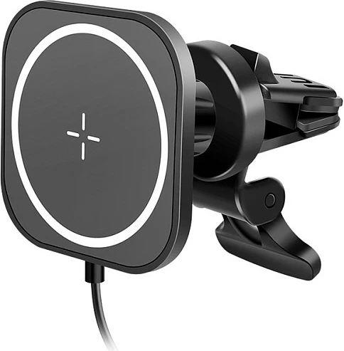 Karikues wireless për veturë LogiLink, mbajtëse celulari, 15W, i zi