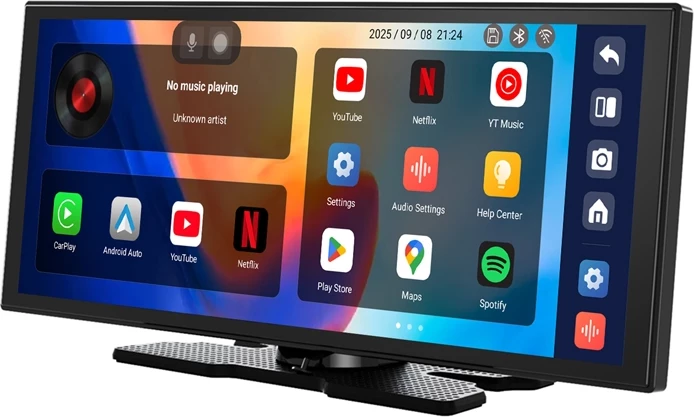 Monitor për veturë Ottocast Ottoscreen N95C 11.4" HD, Android 15, 4GB/64GB, CarPlay/Android Auto wireless, pa kamerë, i zi, set