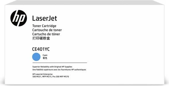 Toner HP CE401YC Contract origjinal rendiment 5,400–8,800 faqe, cyan