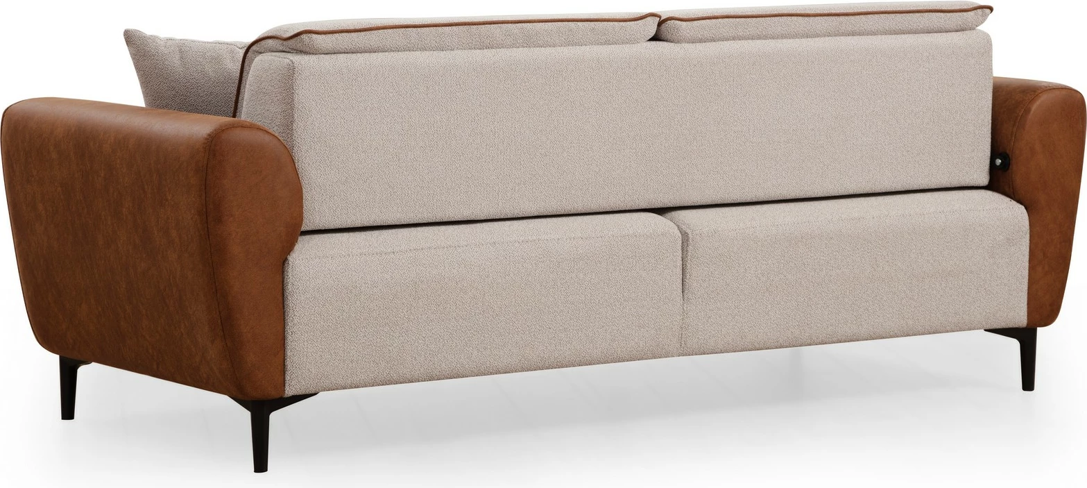 Divan 3-vendësh me shtrat, Atelier del Sofa, bezhë, kanellë