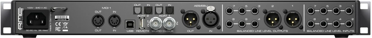 Audio interface RME Fireface UFX II, USB, Blue