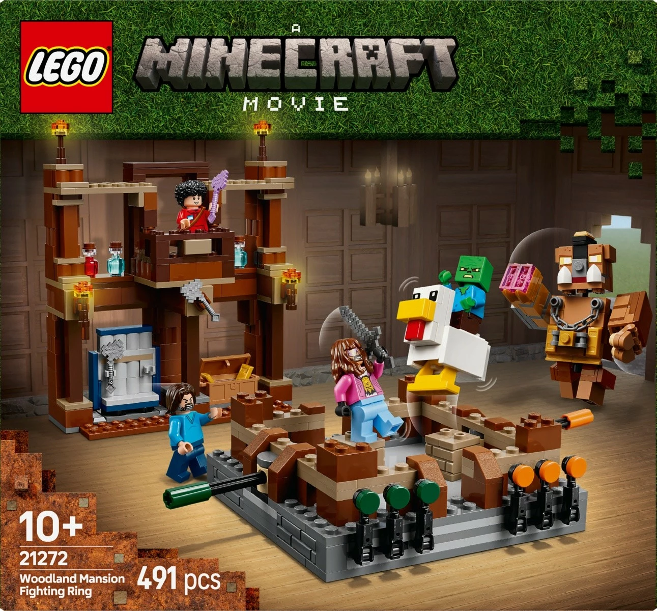 Set LEGO Minecraft 21272 Ring at the Forest Manor, 491 pjesë