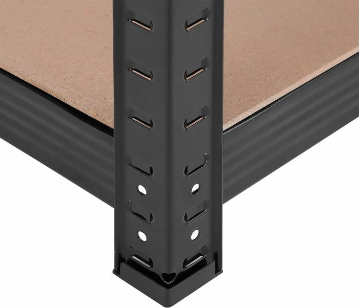 Raft metalik magazinimi SONGMICS GLR040B01, 5-katësh, 40 x 90 x 180 cm, 175 kg për nivel, montim pa vegla, kafe e errët rustike/zi, 1 copë