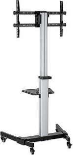 Stativ mobil për TV MANHATTAN 462327, 37-86", VESA 600 x 400, me rrota, zi/argjend