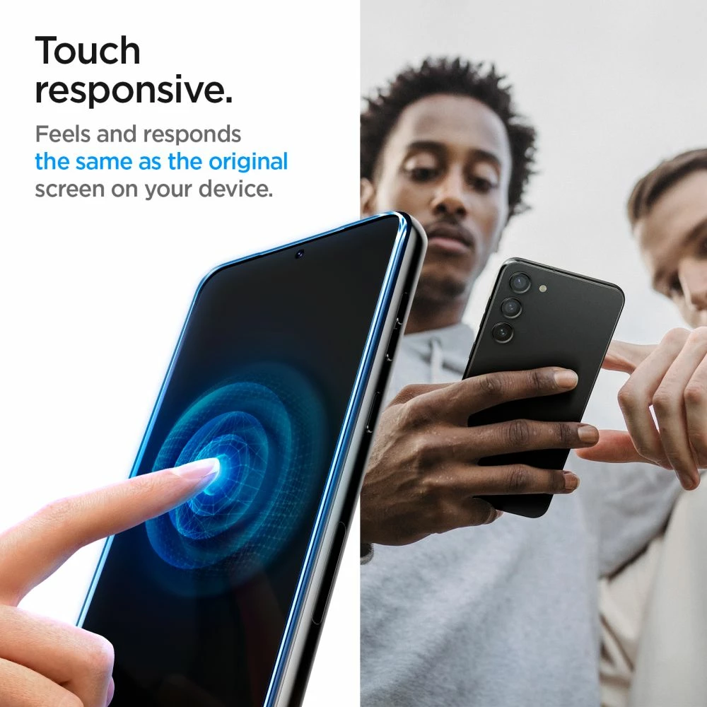 Xham i temperuar Spigen Glas.tR EZ Fit për Samsung Galaxy S23, 2 copë