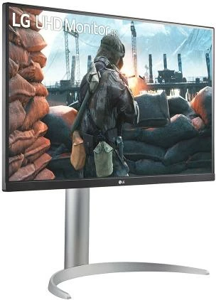 Monitor LG 27UP650K-W 27" 4K UHD IPS HDR400, argjendtë/zezë/bardhë