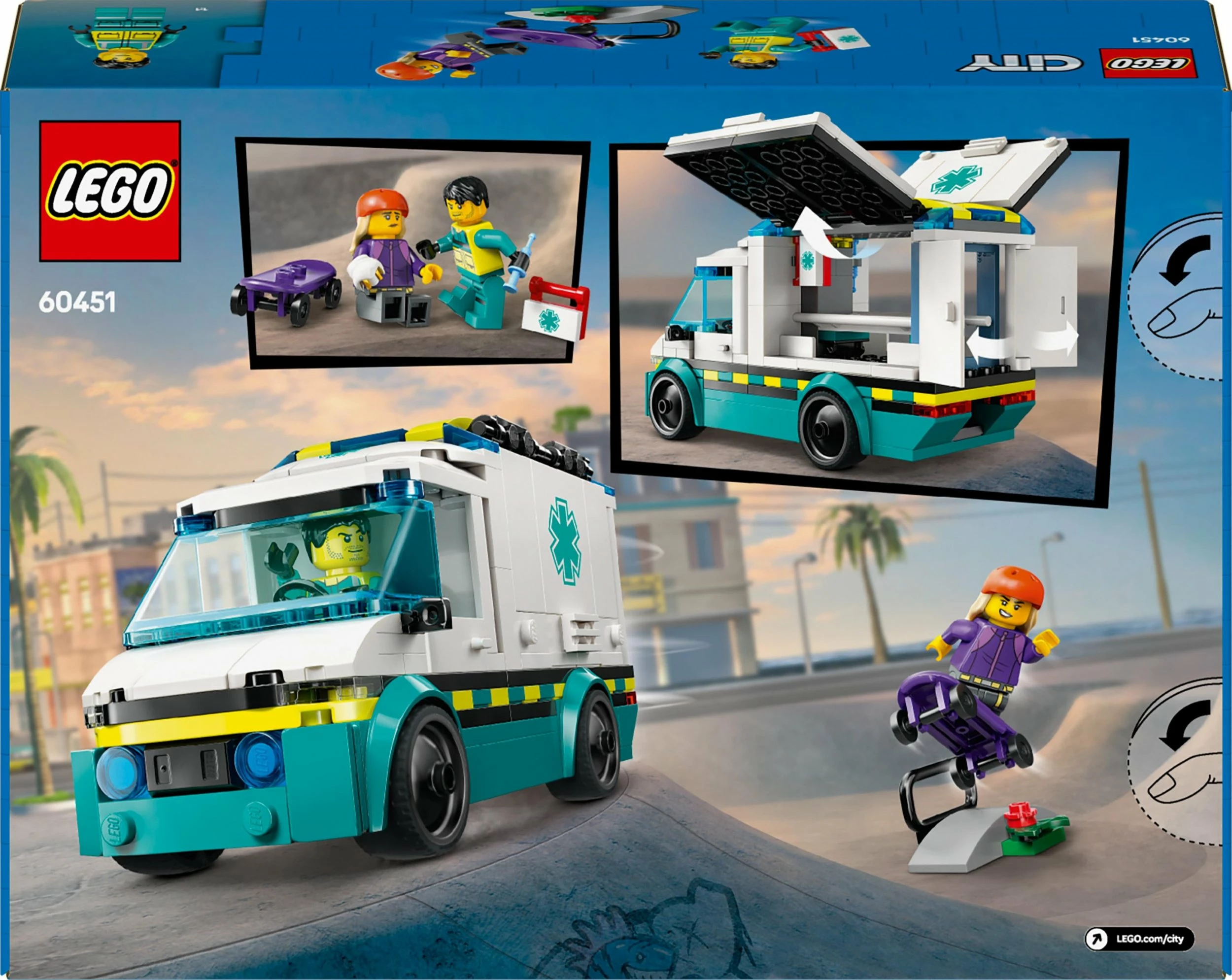 Set LEGO City Ambulance 60451, 184 pjesë