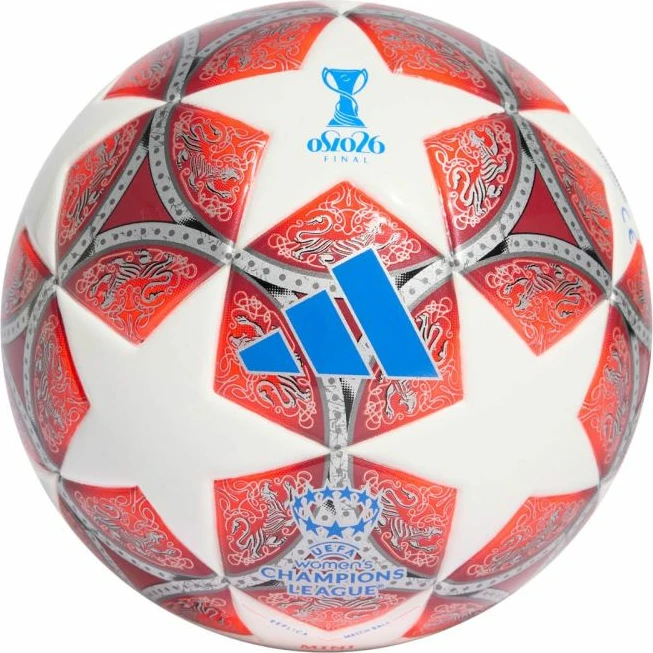 Top mini futbolli adidas UCL Womens 25/26 Final JW1327, kuq e bardhë