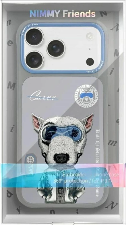 Kutia mbrojtëse Nimmy Cool&Cute 2.0 për iPhone 17 Pro, gri