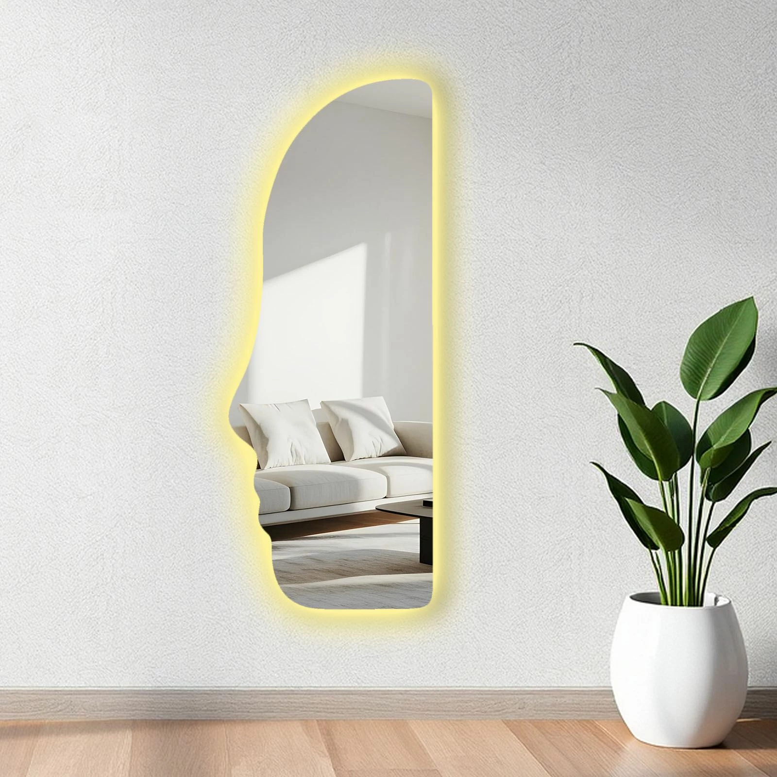 Pasqyrë me ndriçim LED, Skye Decor, 52135Ledayna-008