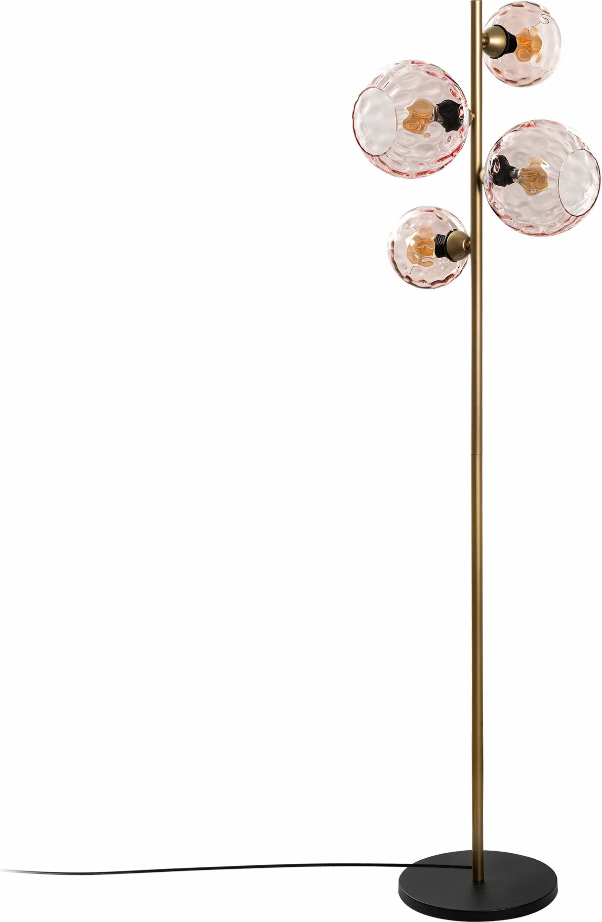 Llambë dyshemeje Opviq, rozë dhe ari, Benek - 20 - 15 - 14523, 35x35x165 cm