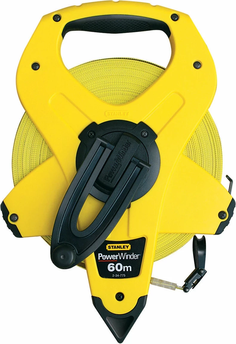 Metër shirit rrotullues Stanley PowerWinder 2-34-775 60 m fibërqelqi, verdhë/zi