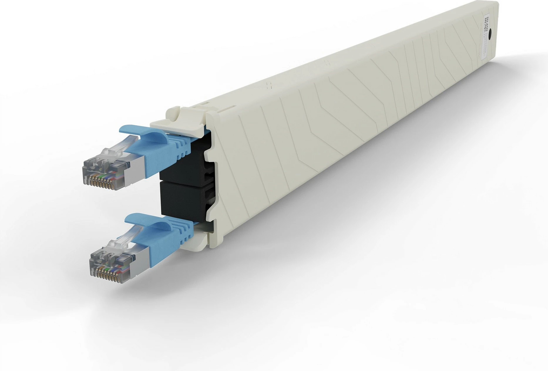 Kasetë kabllo rrjeti PATCHBOX patchbox.one Cassette 8RU, Cat6a STP, 0.8 m, RJ-45, blu