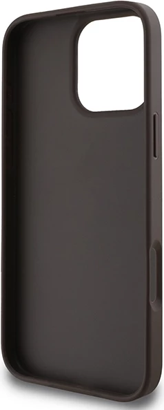 Mbështjellës Guess 4G Classic për iPhone 16 Pro Max, Kafe