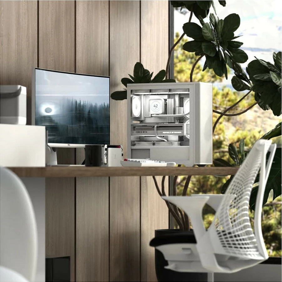 Kasë Aerocool D501A V2 Midi Tower, ATX/mATX, e zezë me dru