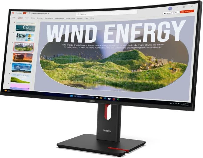 Monitor, Lenovo ThinkVision T34 T34WD-40 (64AEGAT1EU) 32", e zezë/ari