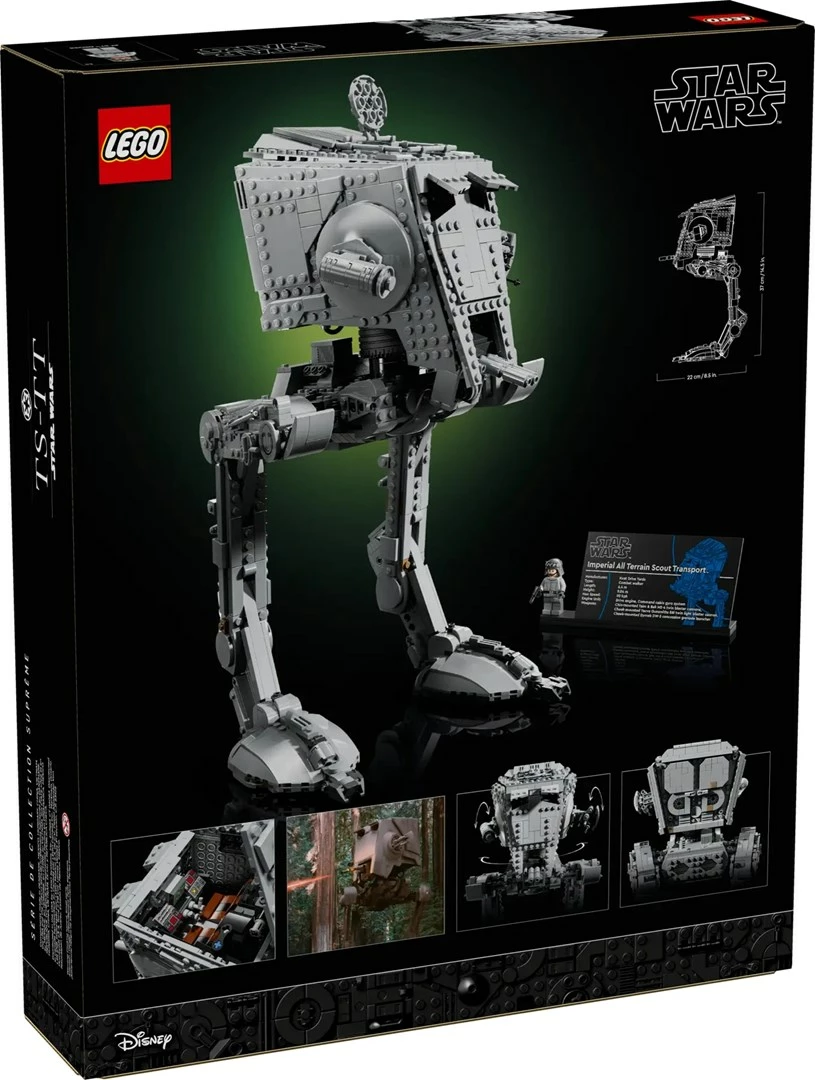 Set LEGO Star Wars AT-ST Walker 75417, për të rritur, me minifigurë, Gri