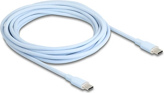 Kabllo USB-C DeLOCK 81236, 4m, USB 2.0, PD 60W, blu